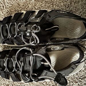 Keen Black and Gray Hiking Sandals